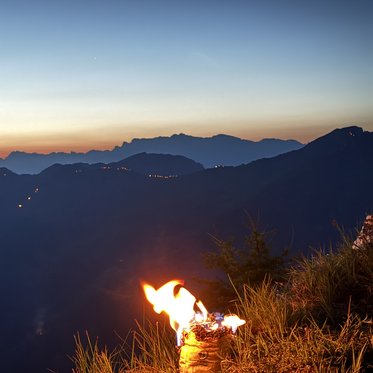 Feuerschale am Fulseck bei der Sommersonnenwende