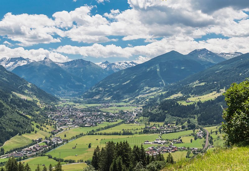 Panoramaaufnahme übers Gasteinertal