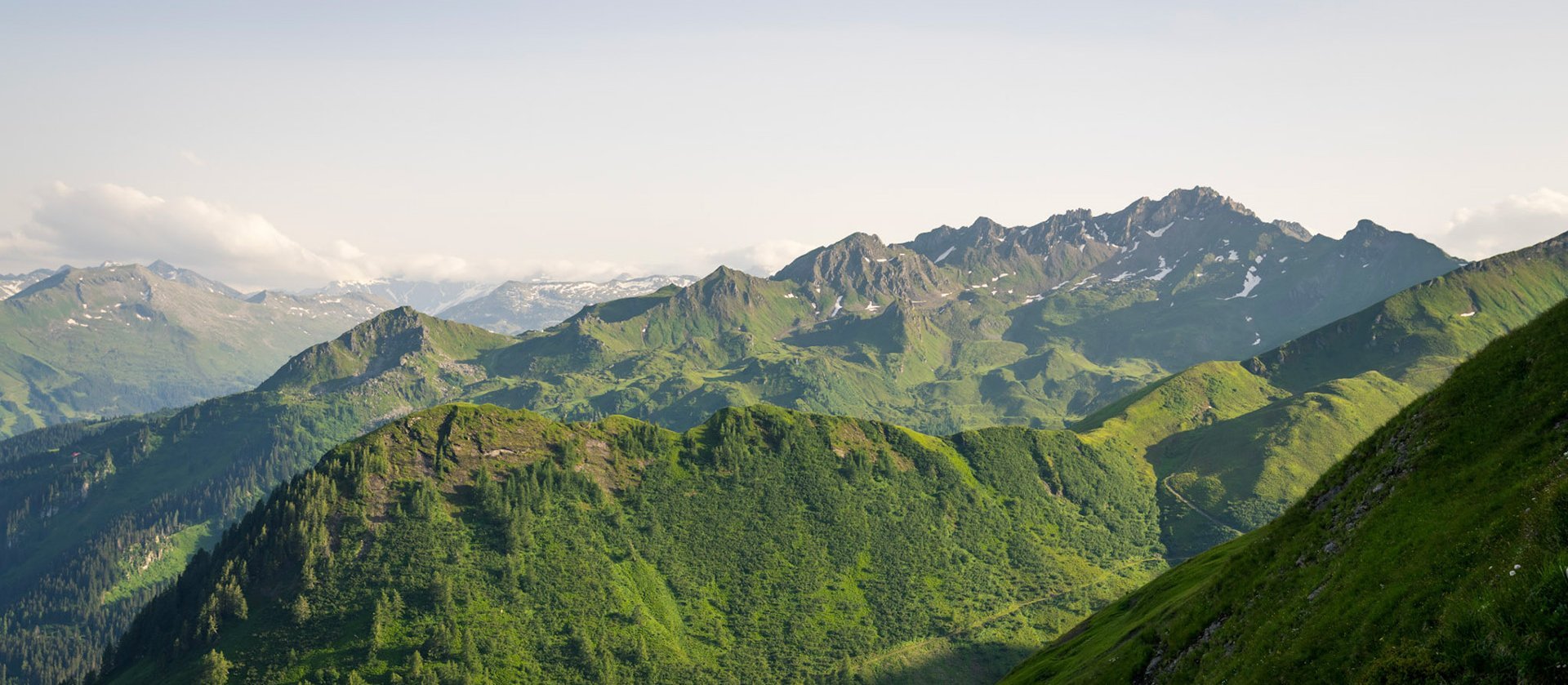 Panoramablick der Berge im Gasteinertal