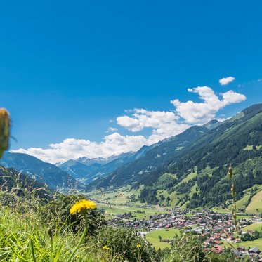 Panoramabild vom Gasteinertal im Sommer