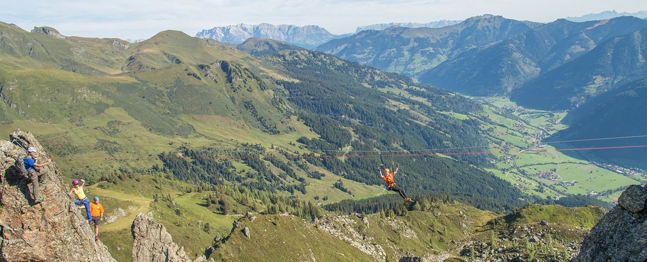 Klettersteig Gastein mit Flying Fox