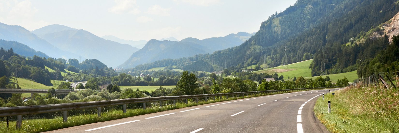 Landstraße im Gasteinertal