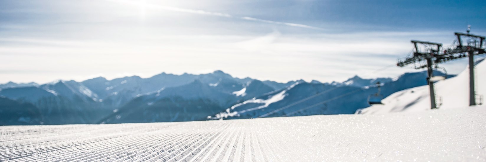 Bergpanorama von den Skipisten im Gasteinertal