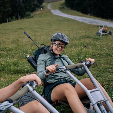 Action, Natur, Panorama beim Mountaincart