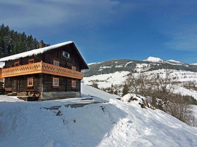 Gigerach Hütte Gastein Almliesl Winter