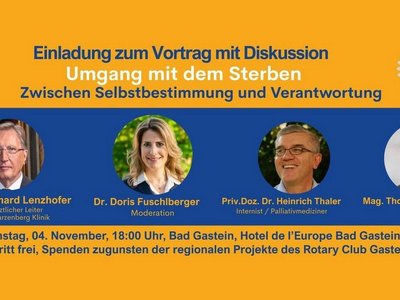 Rotary Club Gastein - Vortrag &amp; Podiumsdiskussion