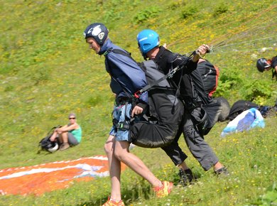 Paragleiten Sommer Start