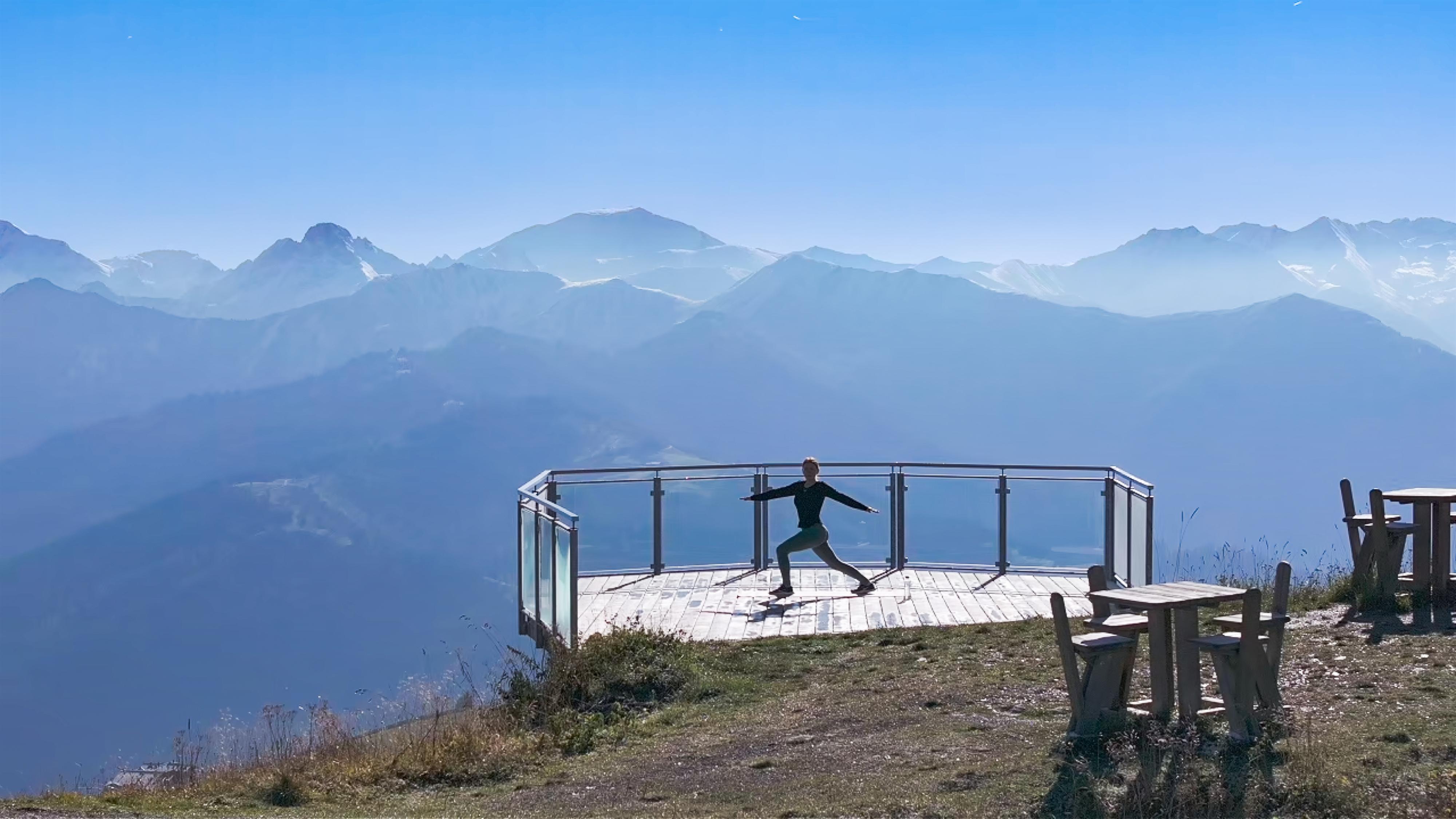 Yoga am Berg